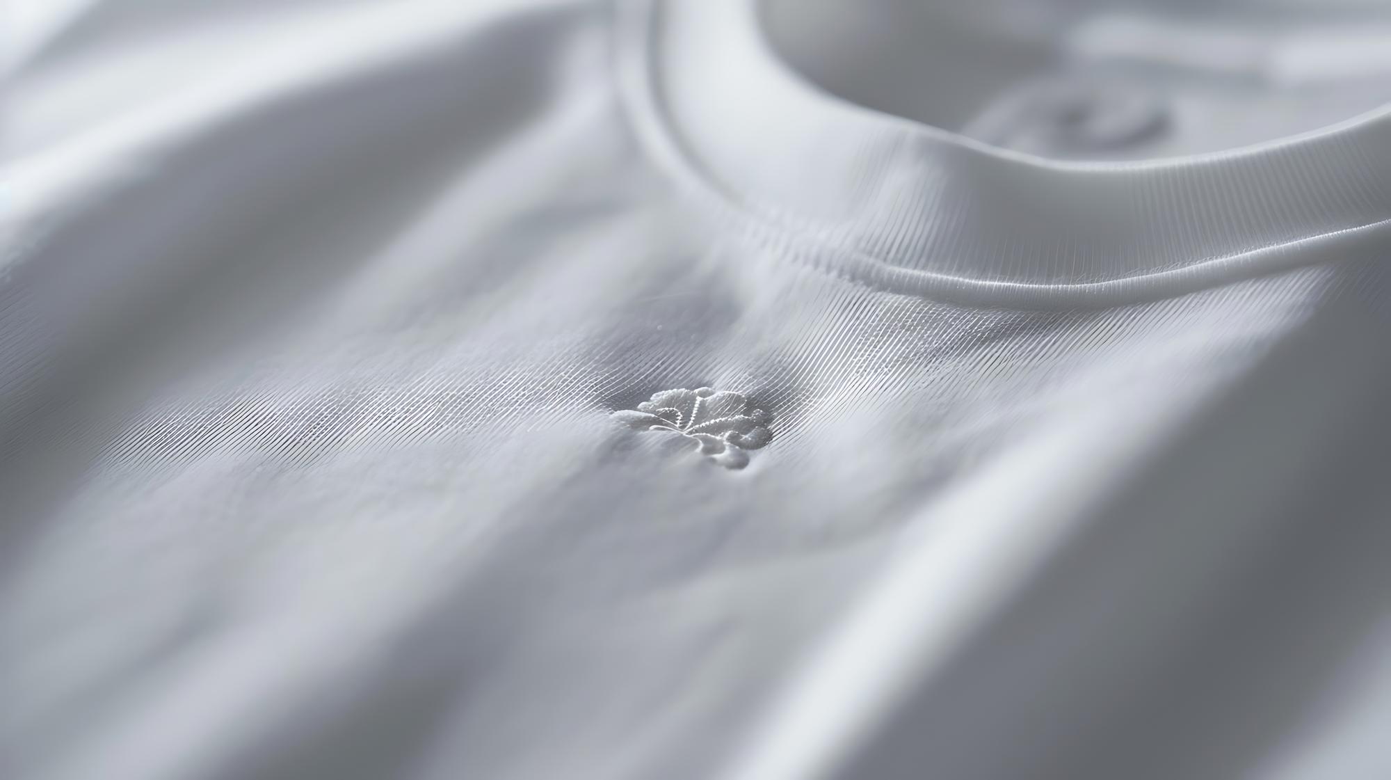 Haftowany monogram na bawełnie